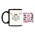 Personalised Coffee Mug with Coaster - Mum is Never Wrong