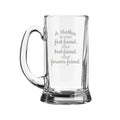 A Mother is Your Forever Friend Engraved Beer Mug