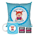 Best Little Sister Ever Gift Combo - Mug, Coaster, Cushion Set of 3
