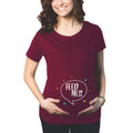 Feed Me Funny Maternity T-Shirt for Pregnant Women