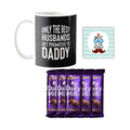 Best Husbands Get Promoted to Daddy Coffee Mug & Chocolate Combo