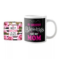 My Greatest Blessings Call Me Mom Coffee Mug with Coaster Set