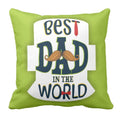 Funky Best Dad Personalised Cushion Cover