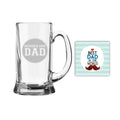 No. 1 Dad Engraved Beer Mug 580ml, Personalised