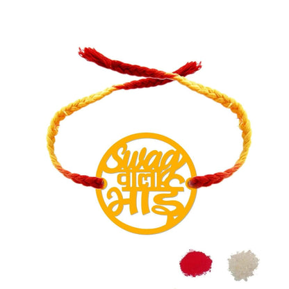 YaYa cafe Family Rakhi for Brother Combo Sets Swag Wala Bhai Rakhi Hamper Raksha Bandhan