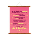 Naughtiest Pride Rakhi Scroll Greeting Card for Brother - 15x20 in