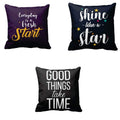Every Day Is A Fresh Start Cushion Cover Set of 3 (20 x 20 inch)