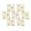 Leaf Tree Floral Cushion Cover Set of 7, 24x24 Inches, Sofa Throw Pillows