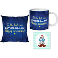 Best Father-in-Law Hamper - Cushion Cover, Coffee Mug & Coaster