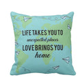 Love Brings You Home Cushion Cover 16x16 inches Decor Gift