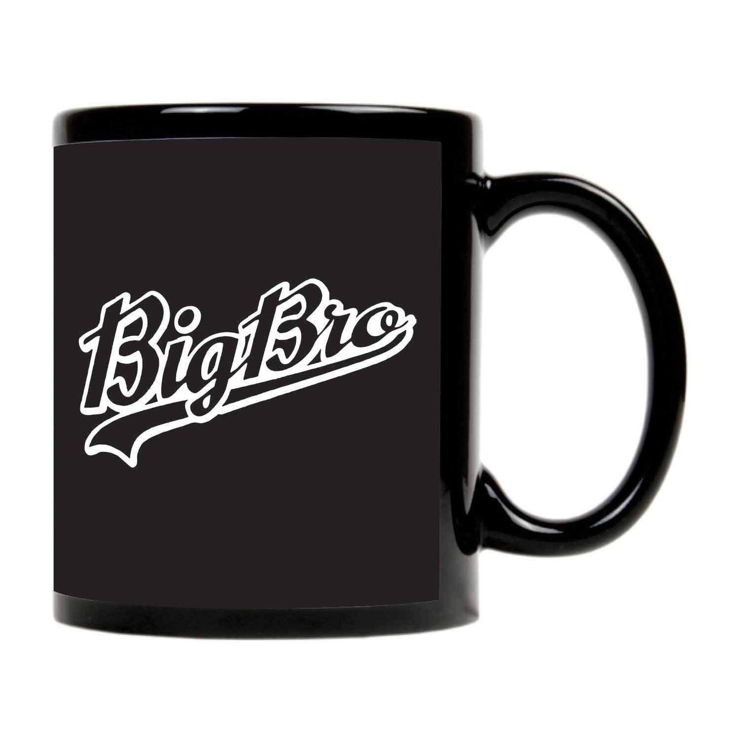 TheYayaCafe Brother Printed Ceramic Coffee Mug Big Bro Quote 330 ml (11 oz), Birthday Bhaidooj Raksha Bandhan Rakhi Gift for Brother, Bhai from Sister and Family
