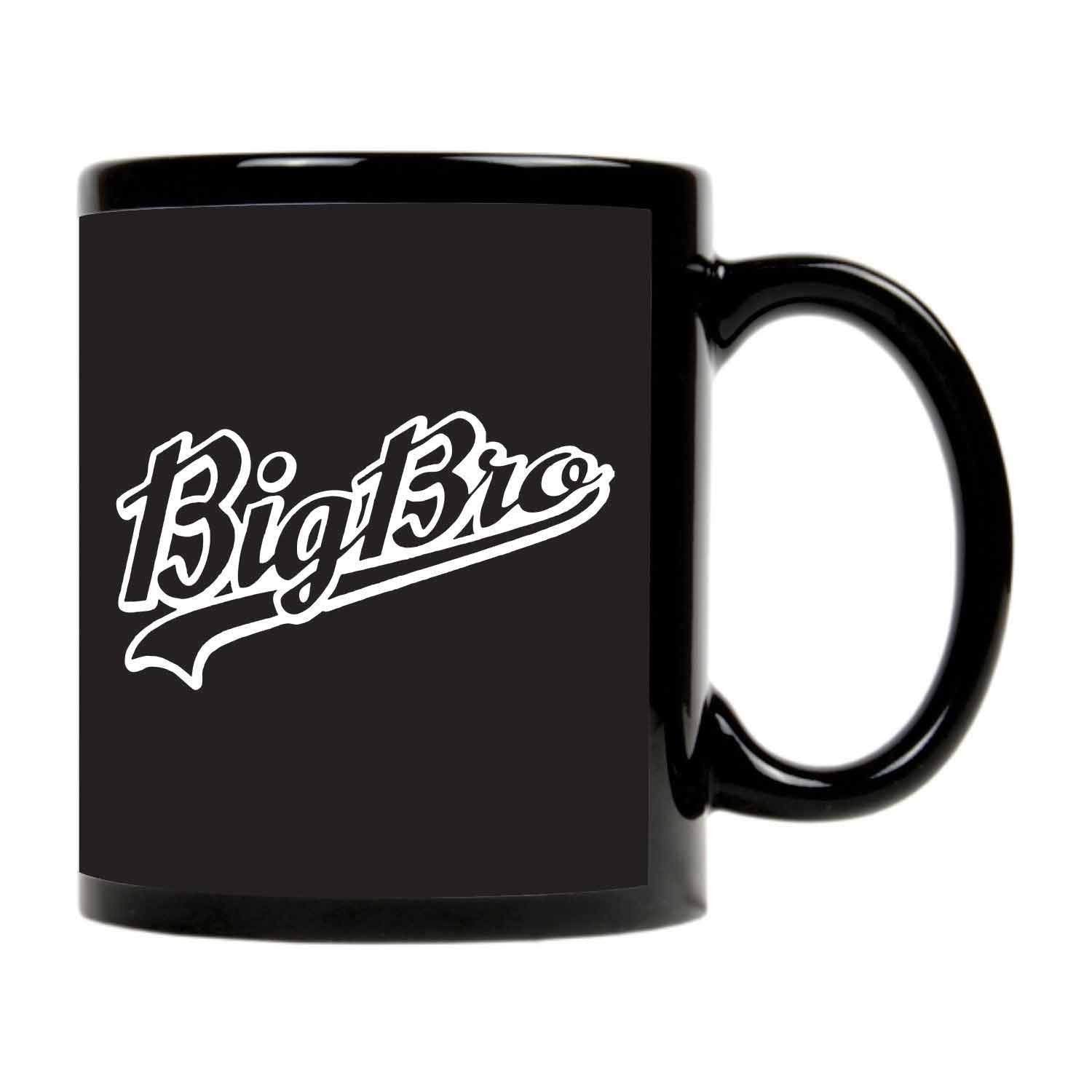 TheYayaCafe Brother Printed Ceramic Coffee Mug Big Bro Quote 330 ml (11 oz), Birthday Bhaidooj Raksha Bandhan Rakhi Gift for Brother, Bhai from Sister and Family