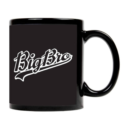 TheYayaCafe Brother Printed Ceramic Coffee Mug Big Bro Quote 330 ml (11 oz), Birthday Bhaidooj Raksha Bandhan Rakhi Gift for Brother, Bhai from Sister and Family