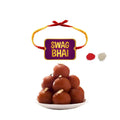 Swag Bhai Printed Rakhi & Gulab Jamun 1 Kg Gift Combo