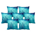Cushion Cover Set of 7 - Abstract Printed Throw Pillows, 20x20 Inch