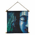 Pious Shiv Canvas Wall Painting - Hanging Scroll Decor, 12x12