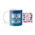 Coffee Mug with Coaster - Mum You're One in a Million
