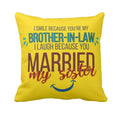 Canvas Cotton Cushion Cover 16x16 Inch, 180 TC, Yellow