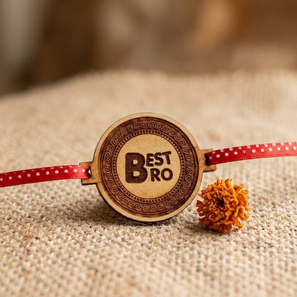 Engraved Rakhi Combo - Awesome, Best Bro, Lil Bro & Princess, Set of 4