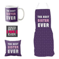 Best Sister Ever Gift Hamper Set of 4 - Apron, Mug, Cushion, Coaster