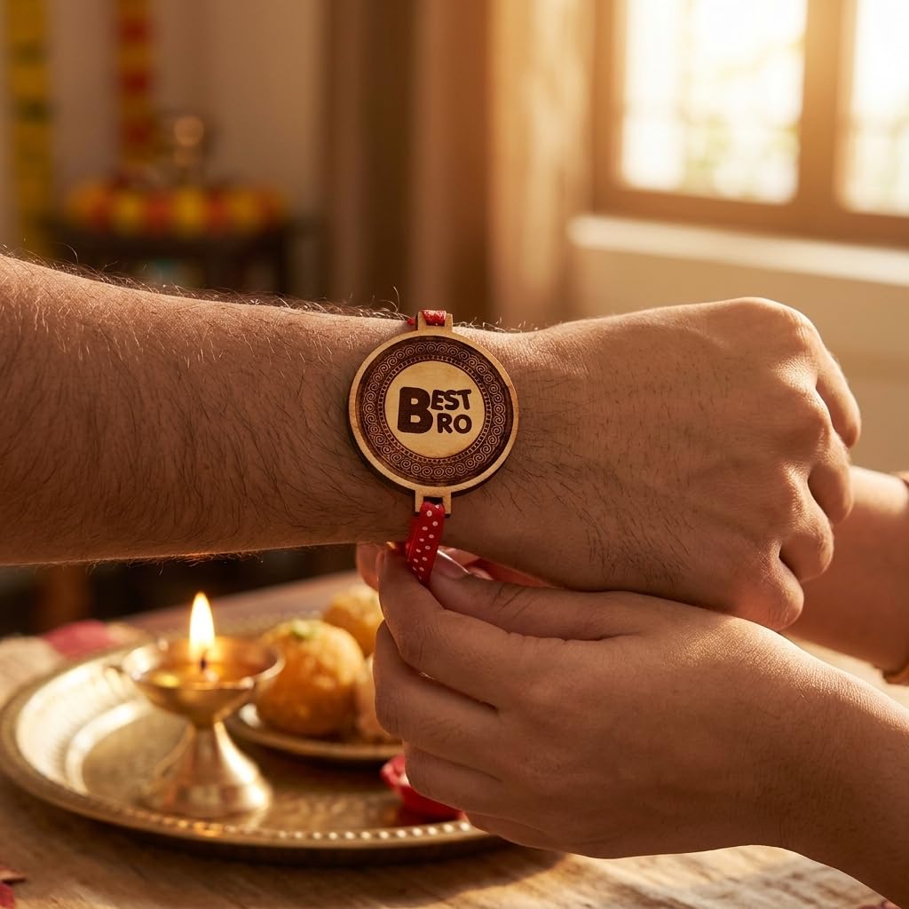 Engraved Rakhi Combo for Brothers - Best Bro, Lil Bro & Princess Set of 3