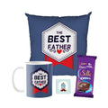 The Best Father Personalised Mug, Coaster & Cadbury Silk Hamper