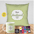 Best Husband Ever Valentine Hamper, Set of 5 with Mug & Cushion