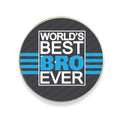 World's Best Bro Fridge Magnet - Personalised Birthday Gift