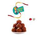 Engineer Bhai Rakhi Sweets Combo - Printed Rakhi & Gulab Jamun 1 Kg