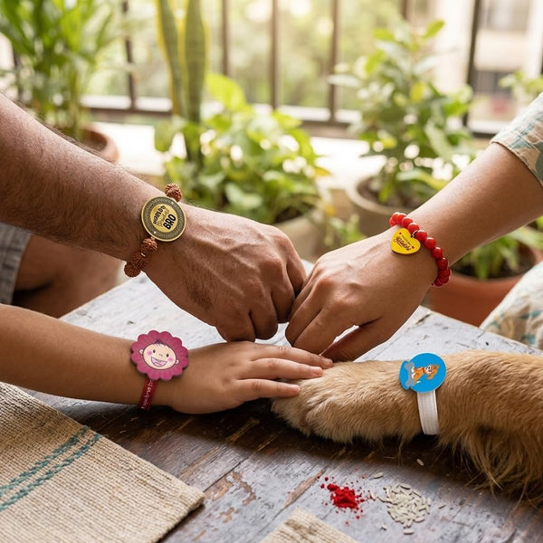 World Greatest Bro & Best Bhabhi Family Rakhi with Kids Rakhi - Combo of 3