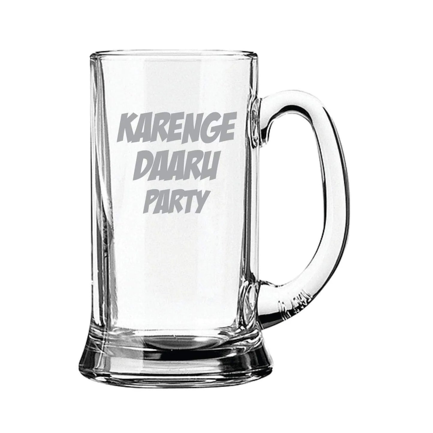 Karenge Daaru Party Piyo AUR Peene Do Hindi Engraved Beer Mugs