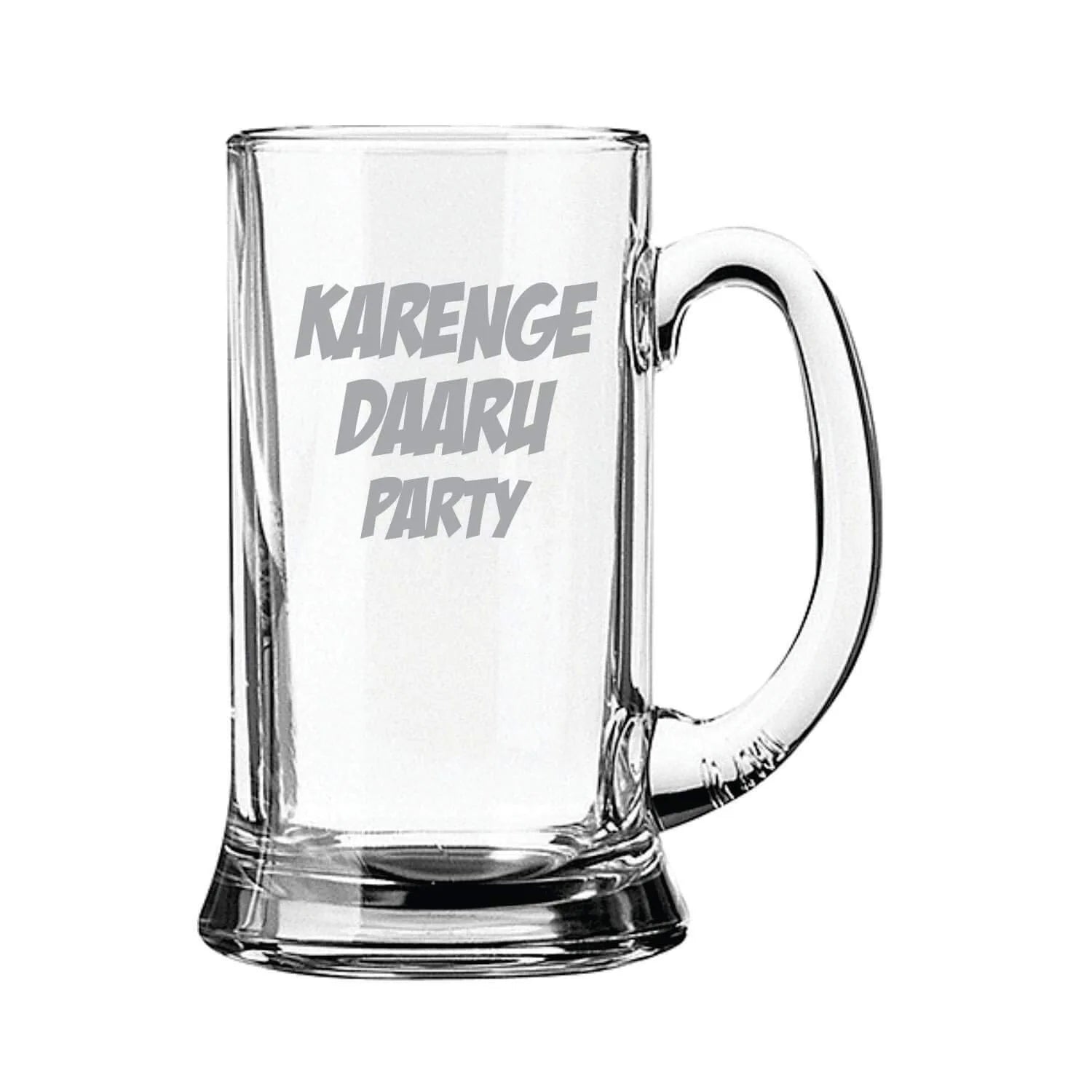 Karenge Daaru Party Piyo AUR Peene Do Hindi Engraved Beer Mugs