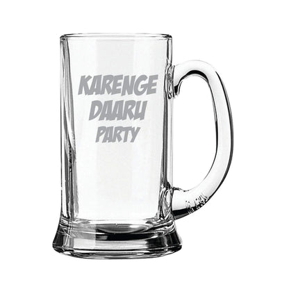 Karenge Daaru Party Piyo AUR Peene Do Hindi Engraved Beer Mugs