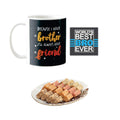 Brother Friend Rakhi Combo of 3 - Mug, Mewa Bites & Coaster