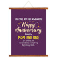Thanks Mom and Dad Anniversary Scroll Card - 15x20