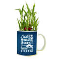 Strong Funny Dad Lucky Bamboo 2-Layer Mug Planter - Father's Day