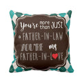 Father-in-Love Printed Velvet Cushion Cover - 12x12
