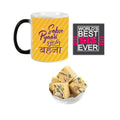 Sabse Pyari Choti Behan Rakhi Combo - Magic Mug, Coaster & Badam Patisa 1 Kg