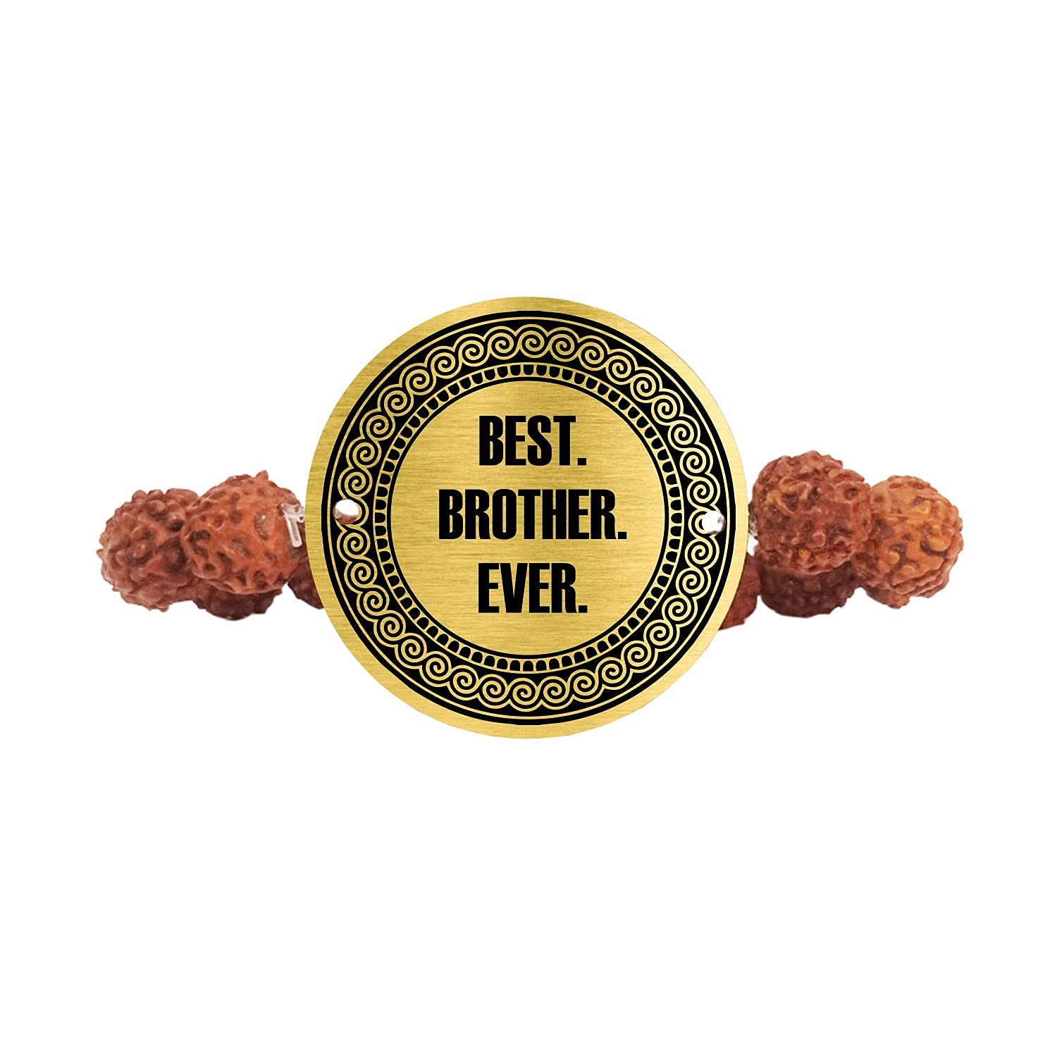 TheYayaCafe Printed Rakhi Set for Bhaiya Bhabhi Best Bro Ever I Love Bhabhi, 2 Rakhi Combo for Raksha Bandhan
