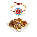 Awesome Brother Rakhi with Anjeer Barfi 1kg Gift Combo