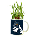 I Love My Dad Lucky Bamboo Mug Planter Pot, Personalised