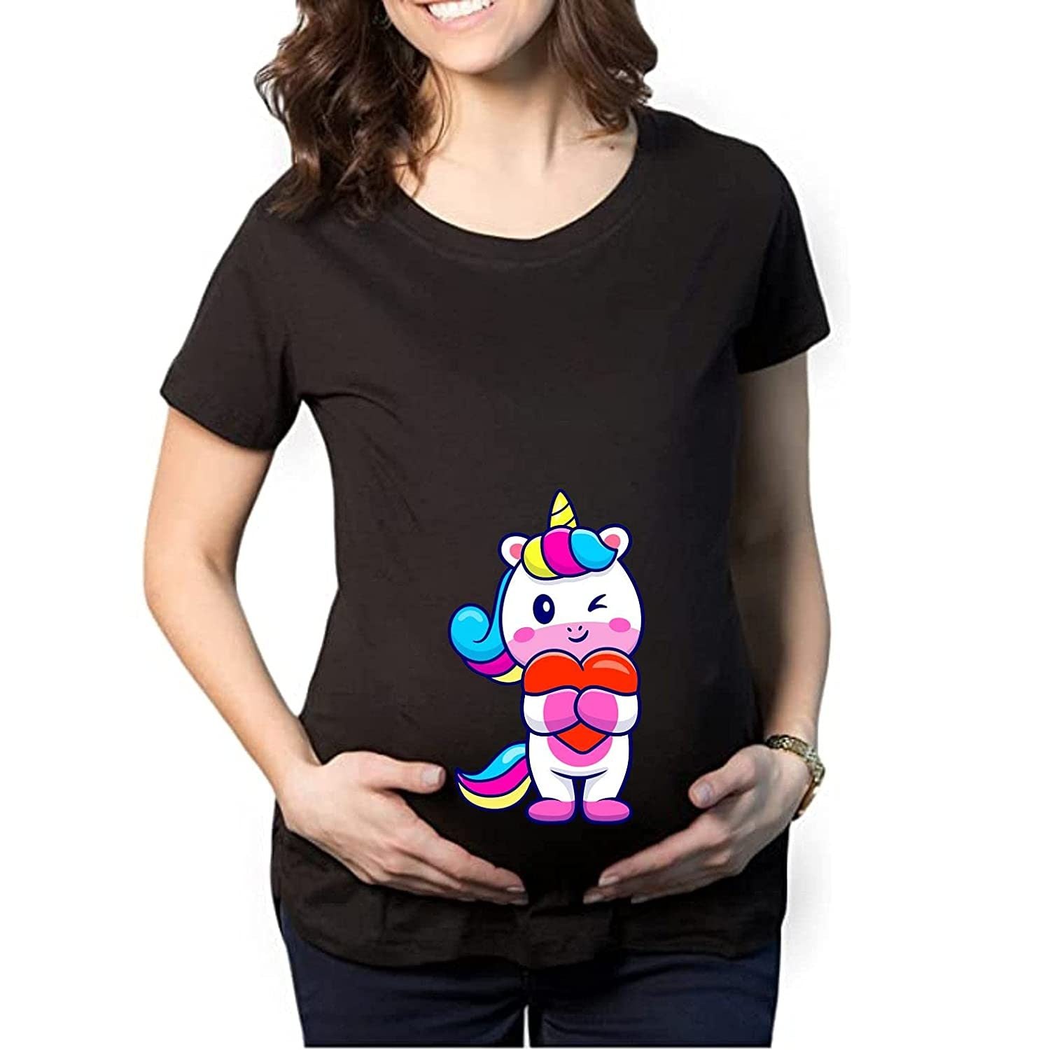 unicorn maternity tshirt