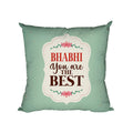Bhabhi Cushion Cover - Best Sister-in-Law, Bhai Dooj 2in1, 12x12