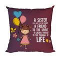 Cushion Cover for Sister - A Sister is a Gift to the Heart, 12x12