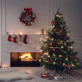 Santa Pattern Christmas Tree Skirt, Festive Tree Collar