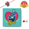 No 1 Brother Canvas Wall Clock 18x18 inches