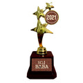 Star Award Trophy for Father - No. 1 Daddy Ji, Golden