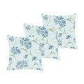 Floral Flowers Cushion Cover Set of 3, 20x20 Inches