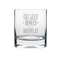 Bade Bhaiya Whiskey Glass with Coaster - Personalised Gift