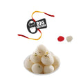 Big Brother Rakhi with Rasgulla 1kg Sweets Gift Combo